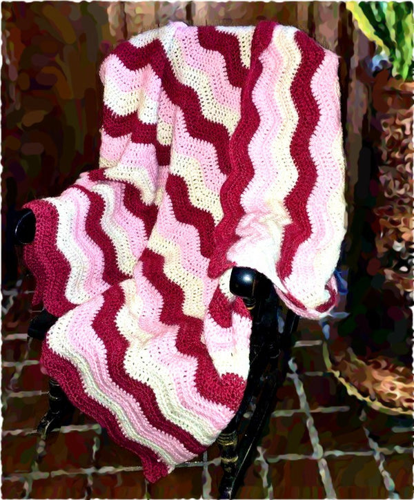Crochet Berry Parfait Blanket - Designed by Michelle Tang