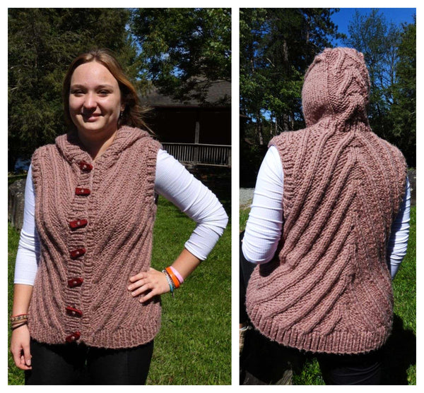 Weekender Hooded Vest Kit - Designed by Clara Masessa