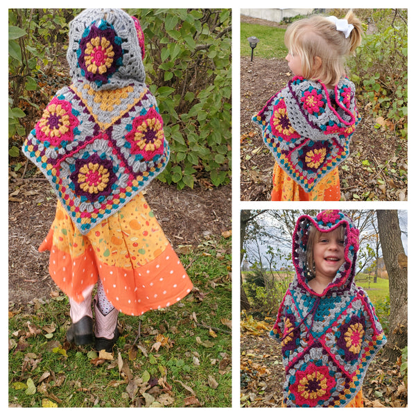 English Garden Poncho - Designed by Rose Tussing