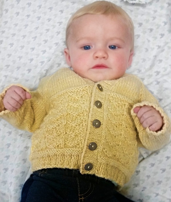 Wavy Baby Sweater - Designed by Carla A. Sturgis and Judy Head