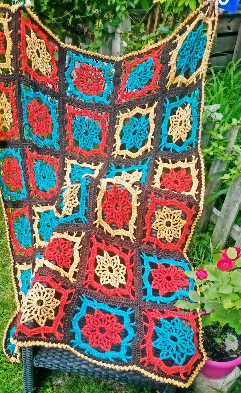 Cardamom and Coriander Afghan - Designed by Rose Tussing