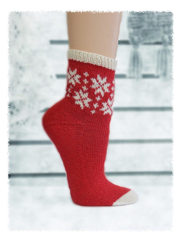 Let it Snow Socks  - Designed by Sharon Ivy