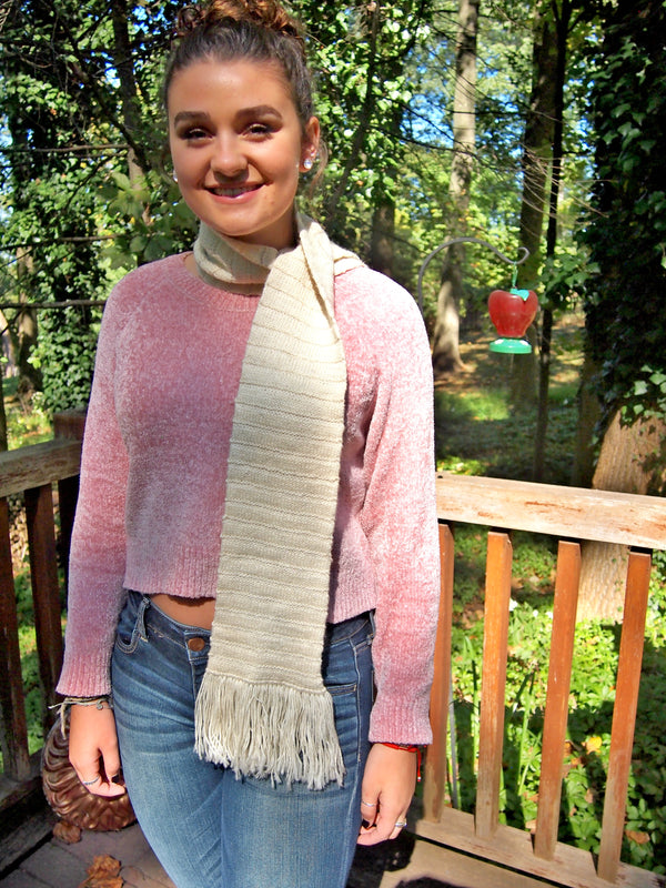 Double Knit Sterling Scarf - Designed by Clara Masessa