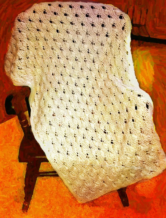 Cross Weave Baby Blanket - Designed by Clara Masessa